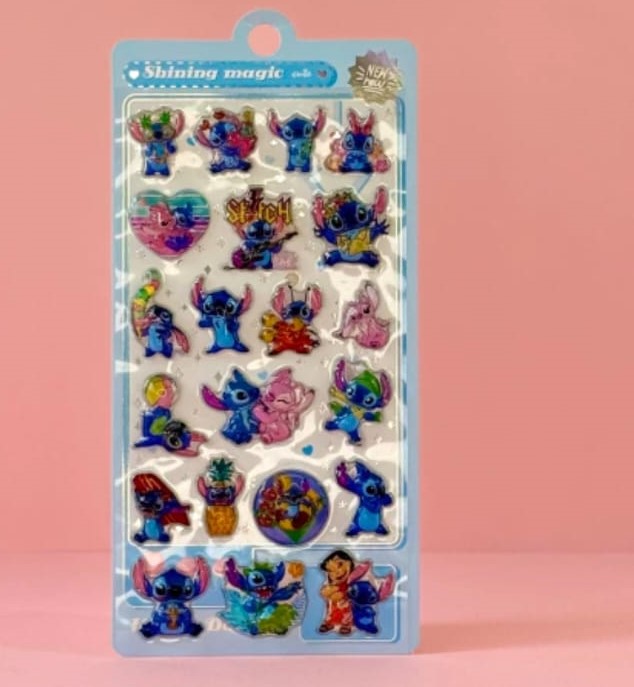 Sticker 3d Stich/capibara/