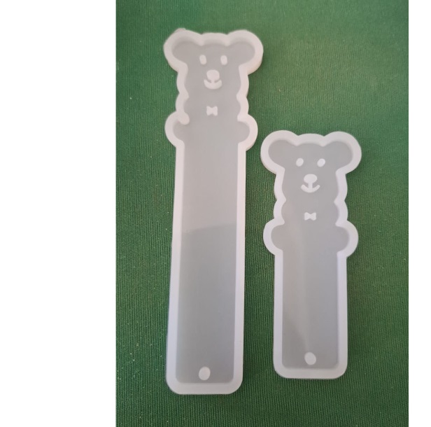 Molde silicona Señalador osito x 2