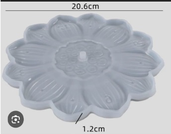 Molde silicona reloj mandala 20 cm