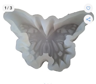 Molde mariposa 3d para velas