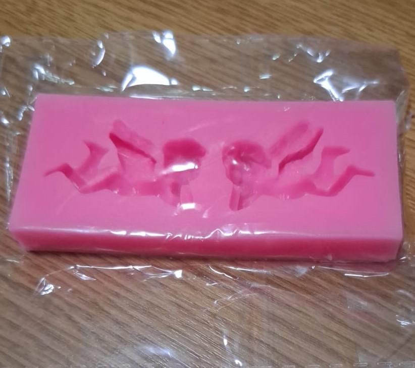Molde silicona 2 angelitos